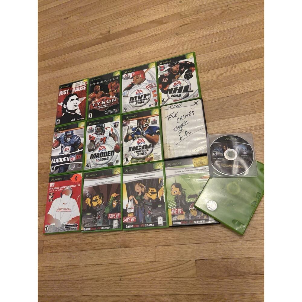Lot Of 15 Untested Original Xbox Video Games Morrowind, Prince Of Persia, & More